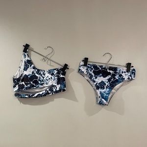 Ocean Print Bikini Set (M)